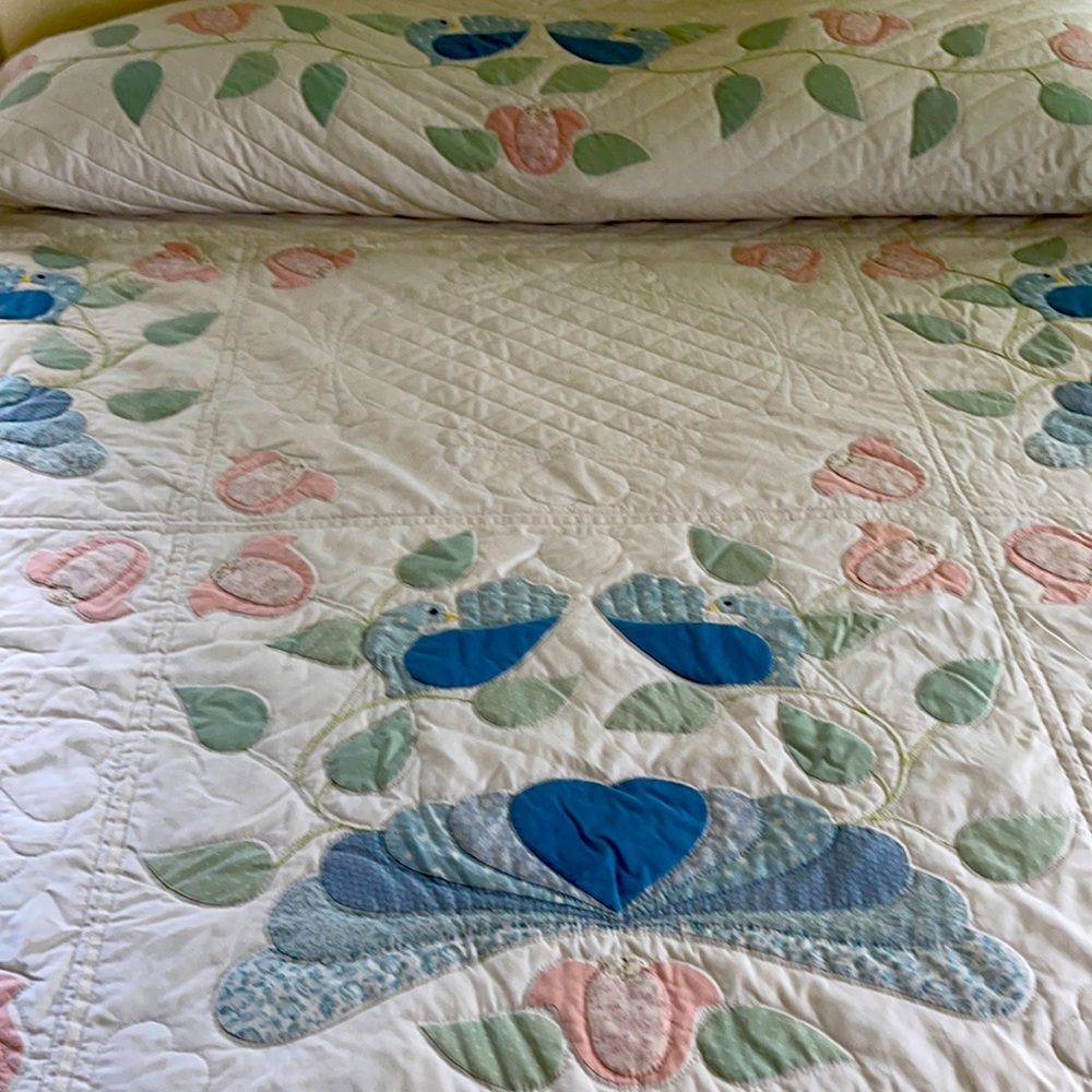 One of a kind King-sized quilt.